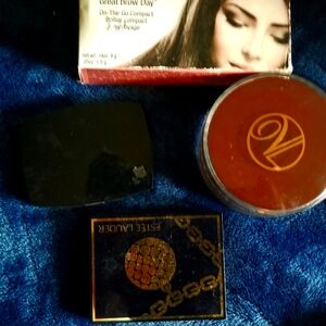 Beauty Lot w brand new large Moroccan Oil plush velour cosmetic bag